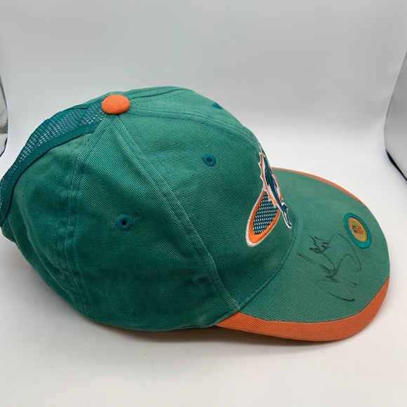 Vintage 90s Sports Specialties Miami Dolphins Retro NFL Pro Line Hat Autographed - Picture 4 of 16